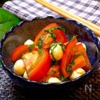 【和えるだけの5分レシピ!!】トマトとチーズの和風ナムル