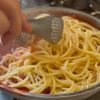 ルパンと次元が奪い合って食べた【ミートボールスパゲッティ】の工程5