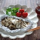 鮭とキノコのホイル蒸し