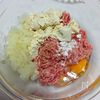 レンチンで簡単！大きなリング豆腐ハンバーグの工程1