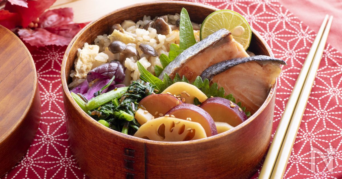 マネしたい 定食弁当シリーズvol 7 秋の味覚たっぷり わっぱ弁当で華やか炊き込みご飯弁当 レシピサイト Nadia ナディア プロの料理家のおいしいレシピ
