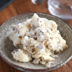 塩さばのクリーミーポテトサラダ【塩さばとクリチの塩味が最高】