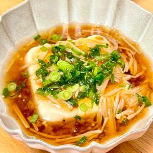 michuの作ってみた!投稿(やさしい味わい♪【豆腐のえのき梅あんかけ】)