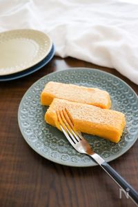 レンジで簡単♪なめらかかぼちゃケーキ