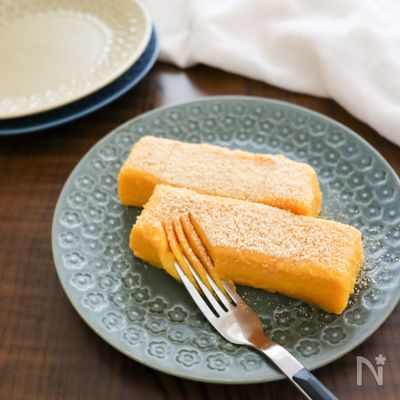 レンジで簡単♪なめらかかぼちゃケーキ