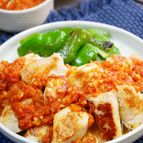しっとり♡鶏むね肉のフレッシュトマトチリソースがけ
