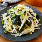 『もやしとワカメのやみつきナムル』簡単節約！和えるだけ☆