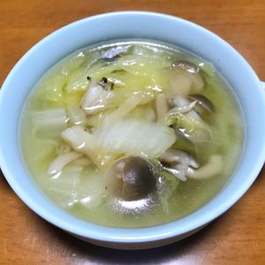 Nao★彡の作ってみた!投稿(寒い日にぴったり！しょうが香る白菜としめじの中華スープ)