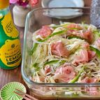 生ハムと玉ねぎのレモン醤油マリネ