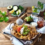 フライドうどんで、メキシカンナチョス【冷凍うどん】