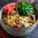 『他人丼』牛肉をとろ～り半熟卵でとじて白飯にON