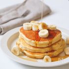 【熟れすぎバナナ救済！】モチッと美味しい♪「米粉」のバナナパンケーキ