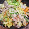 行列の定食屋さんの🍚10倍おいしい漬け焼き♪肉野菜炒め🤩の工程4