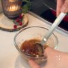 ミニトマトで【ミートソース丼】の工程3