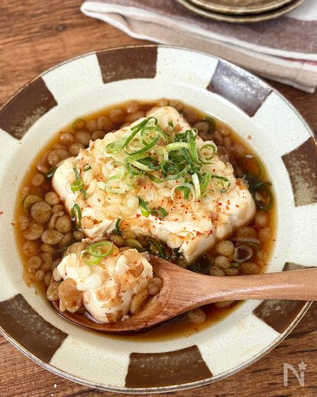 揚げ玉豆腐