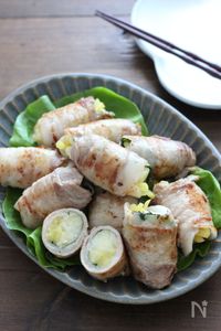 いもたく肉巻き。