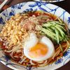 ツルッと爽やか♪【夏野菜と半熟玉子の冷やしたぬきうどん】の工程4