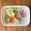 流行りの蒸籠で！【たっぷり野菜と豚肉の蒸しうどん】の工程1