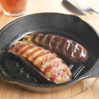 LODGEスキレットで！黒酢醤油ダレの肉詰めナス