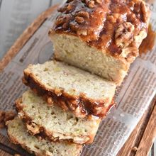 ホットケーキミックスで焦がしキャラメルのブリュレバナナケーキ