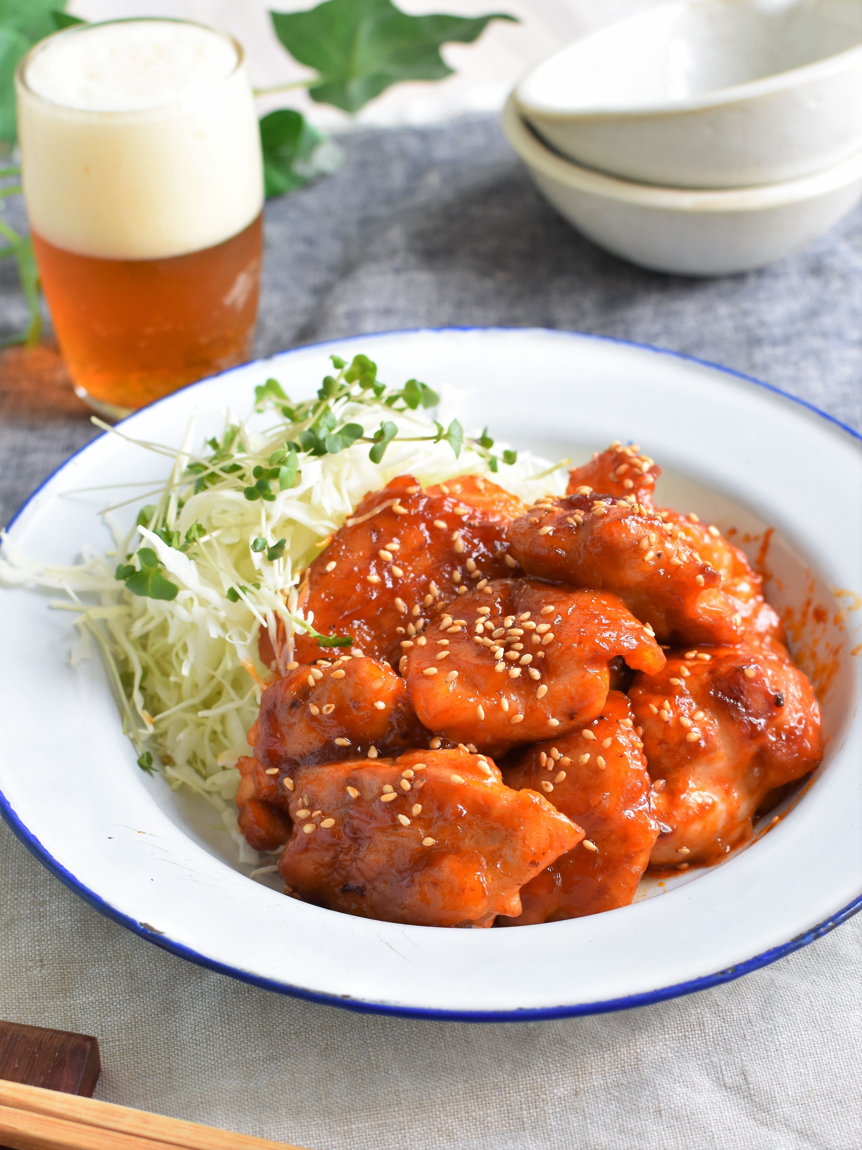 揚げない！簡単ヤンニョムチキン＊ビールに合う～♪ | レシピサイトNadia