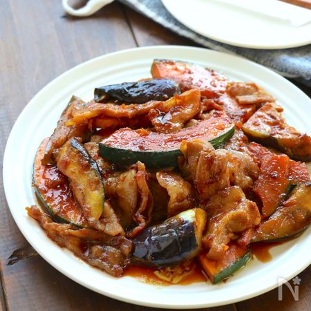 豚バラとなすとかぼちゃの生姜焼き By 神田えり子 レシピサイト Nadia ナディア プロの料理家のおいしいレシピ