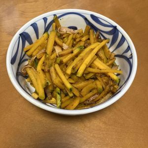 Siegfriedの作ってみた!投稿(材料2つ。簡単絶品かぼちゃとベーコンのバターきんぴら)