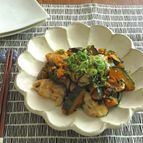 うま味たっぷり◎かぼちゃとねぎ塩昆布チキンソテー