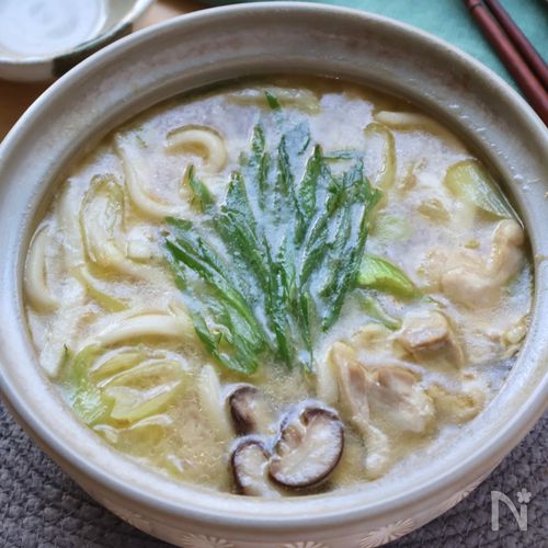 味噌香る!濃厚鶏白湯うどん