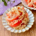 コクうま♩トマトとツナチーズのごま醤油サラダ
