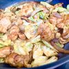 ゆかりの作ってみた!投稿(行列の定食屋さんの🍚ぶっ濃い鶏トンテキ野菜炒め定食🤩)