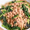 女性にうれしい！栄養たっぷり♪納豆ほうれん草パスタ