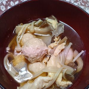 パーフェクトセルの作ってみた!投稿(【きのこと鶏団子のかき玉汁】とろとろコクうま♡大満足スープ)