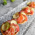 冷凍パイシートで作る　夏野菜のクリスピータルト