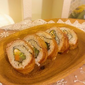 タツノオトシゴの作ってみた!投稿(子供も喜ぶ！肉巻き寿司)