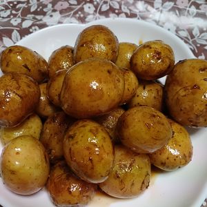 パーフェクトセルの作ってみた!投稿(『新じゃが（小芋）の甘辛煮っ転がし』＃簡単＃フライパン)