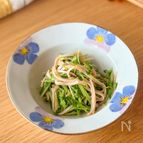 3分で完成！豆苗とハムのオイスター和え