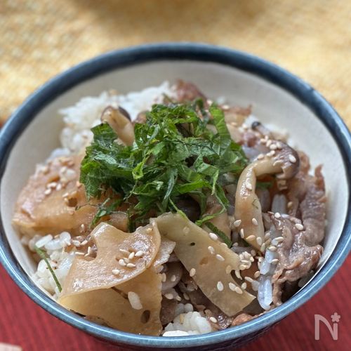 【大葉香る】牛れんこんの和風混ぜご飯