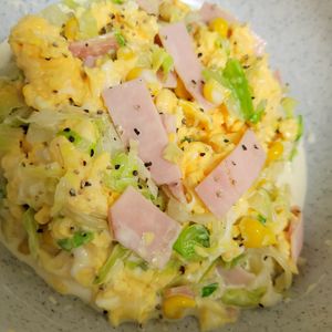 ヴェルの作ってみた!投稿(＼塩もみ不要／湯通しで簡単♪ふわたまコールスロー)