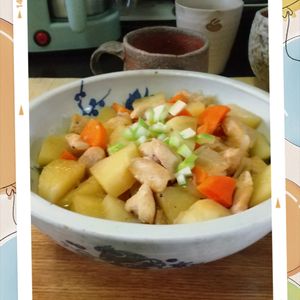 チョロリスの作ってみた!投稿(身近な材料と調味料で簡単和食♪『鶏もも肉で作る☆鶏じゃが』)