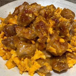 楽ラク手抜キッチン🐶🐾の作ってみた!投稿(【とろたま甘酢チキン】家族が爆食べ！簡単がっつりおかず)