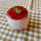 ゼラチン不要　美腸！簡単☆水切りヨーグルトのレアチーズ風