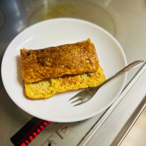 りりの作ってみた!投稿(材料4つ！卵焼き器で作る♪【オートミールバナナパンケーキ】)