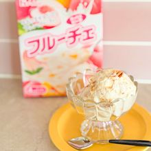 クリームチーズケーキ風フルーチェアイス