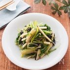 茹でずに。5分！水菜とチーズののり和え