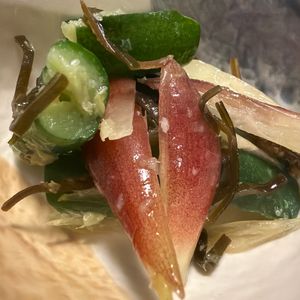 ねこの作ってみた!投稿(ポリ袋で簡単！きゅうりとみょうがのナムル風塩昆布漬け)