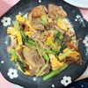 milkの作ってみた!投稿(旨味が詰まった!豚と小松菜の中華炒め)