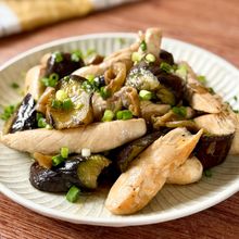 【ささみとなすのザーサイ炒め】味付ザーサイを使った簡単おかず