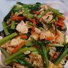 349549の作ってみた!投稿(肉無しでも大満足♪小松菜と豆腐の卵炒め)