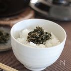 お茶がらとしらす干しの佃煮